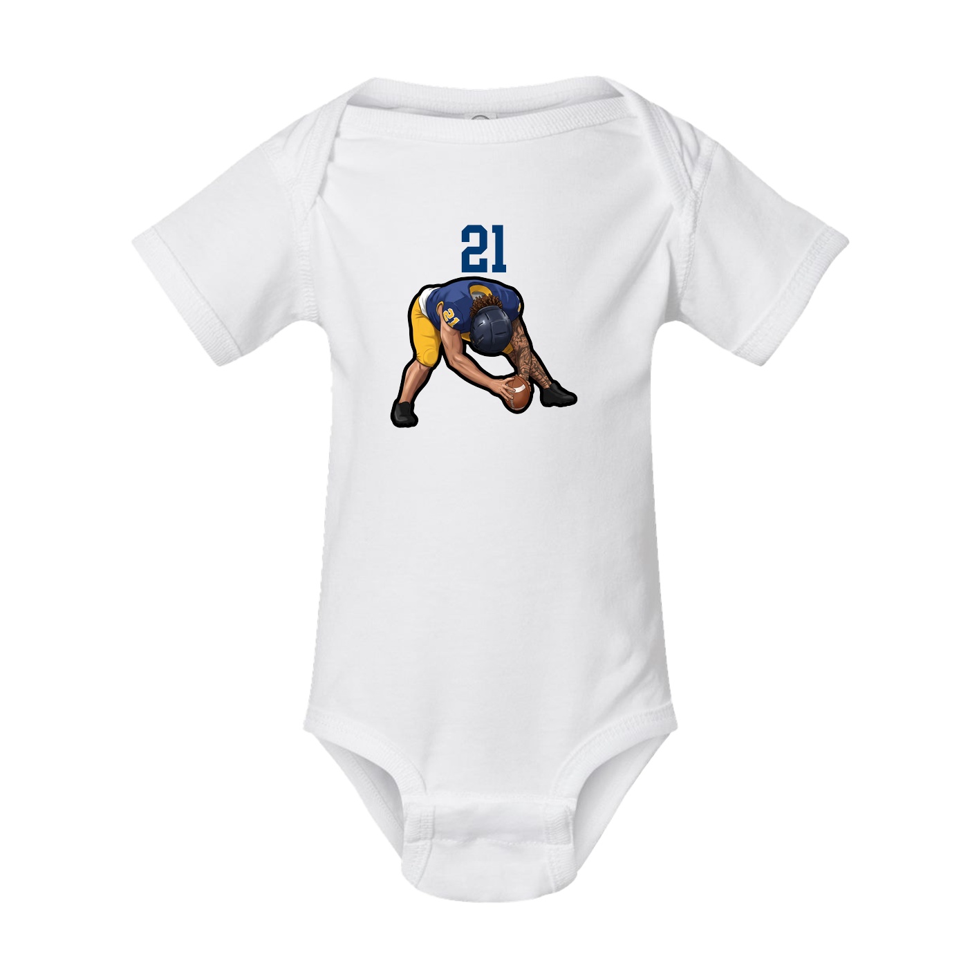 Baby Onesie — Number Top in White