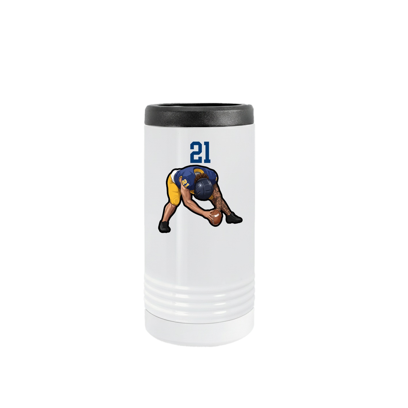 Slim Beverage Holder — Number Top in White