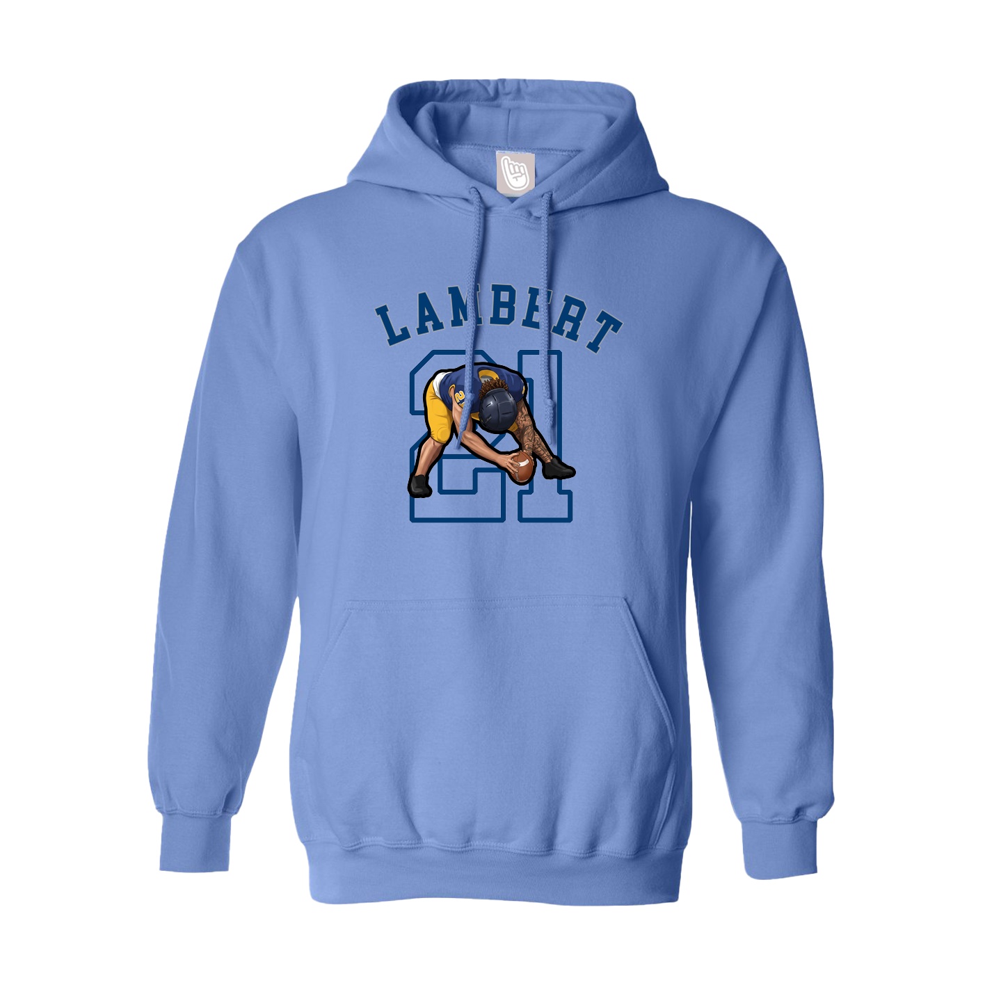 Youth Hoodie — Shirsey Arch in Powder Blue