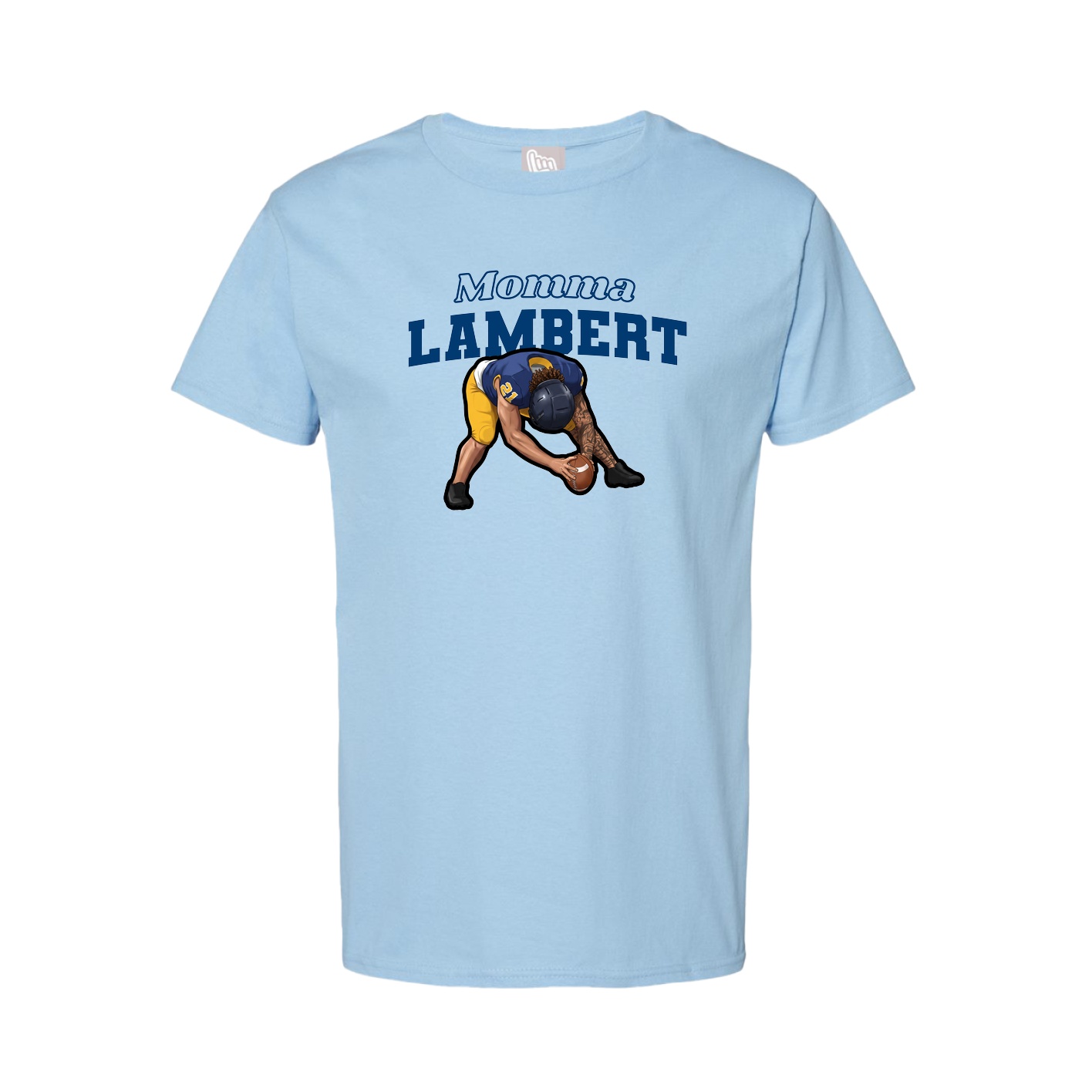 Youth Tee — Mothers Day Block in Light Blue