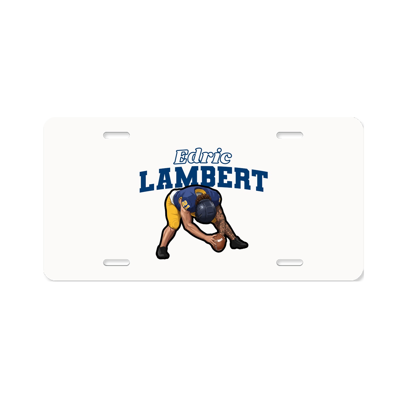 License Plate — Name Arch in Classic