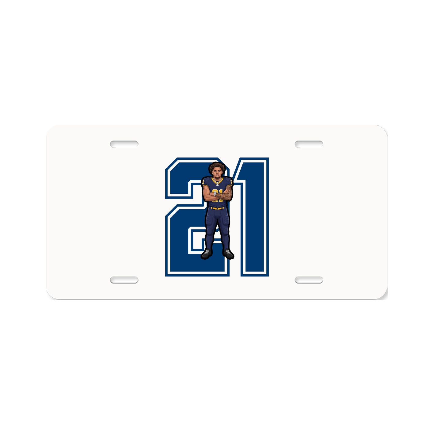 License Plate — Number in Classic