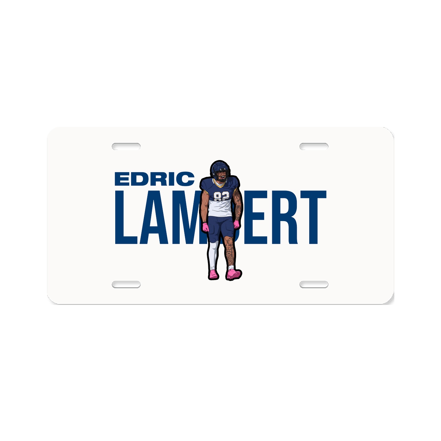 License Plate — Player Name in Classic