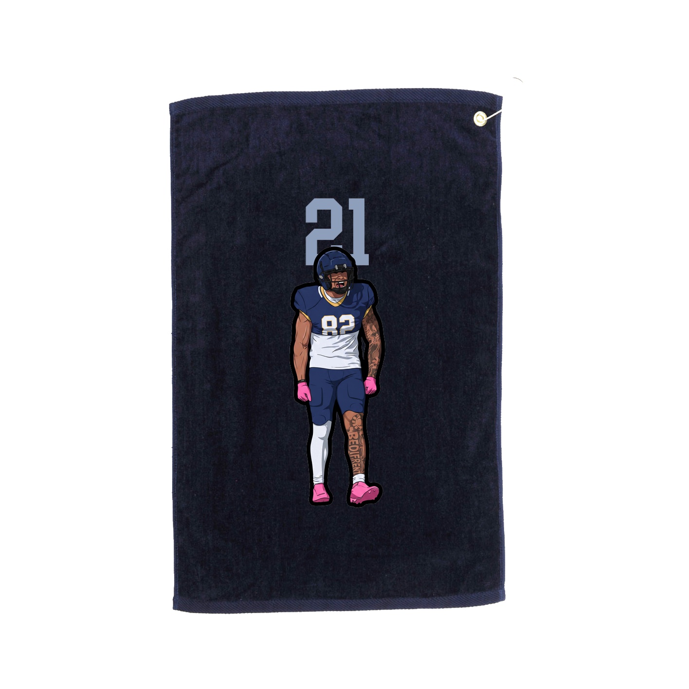 Golf Towel — Number Top in Navy