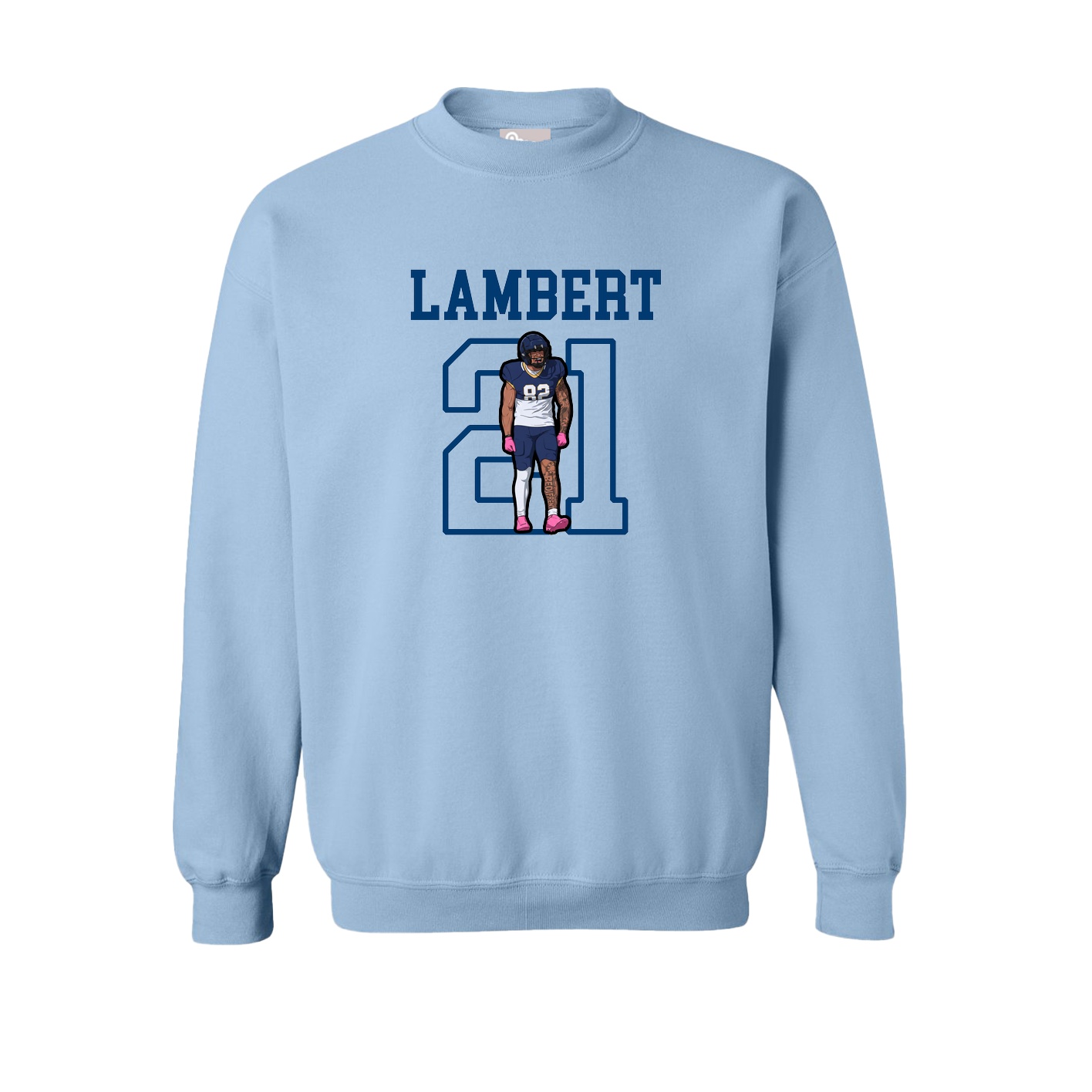 Fleece Crew — Shirsey in Light Blue