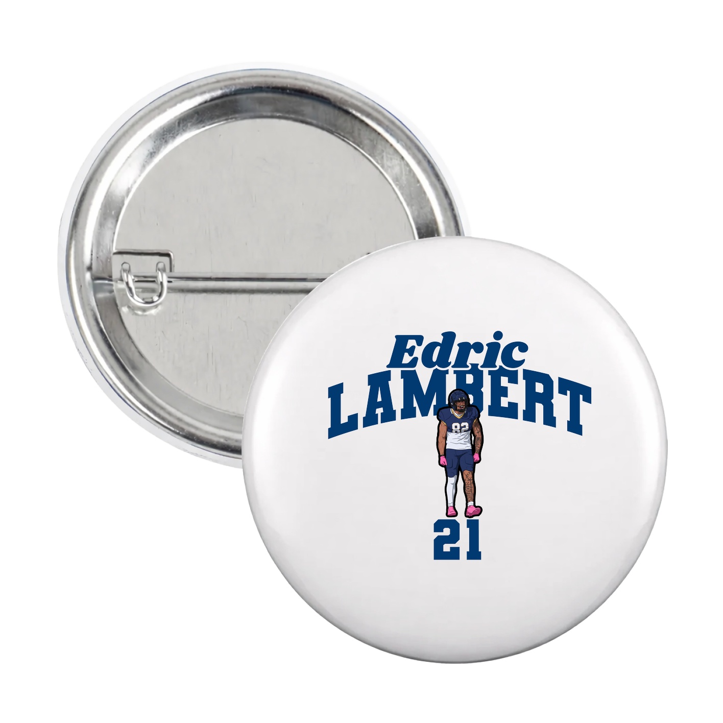 Game Day Button — Signature Arch in White