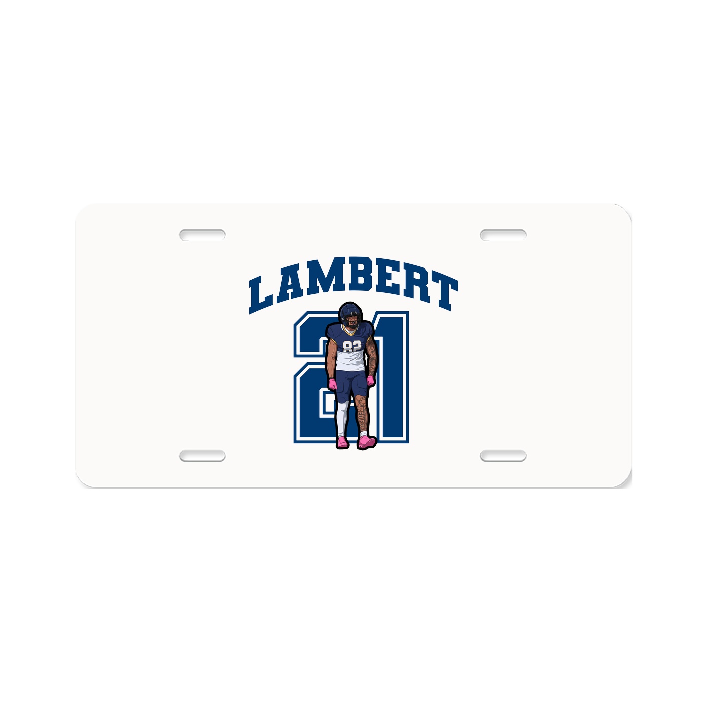 License Plate — Number in Classic