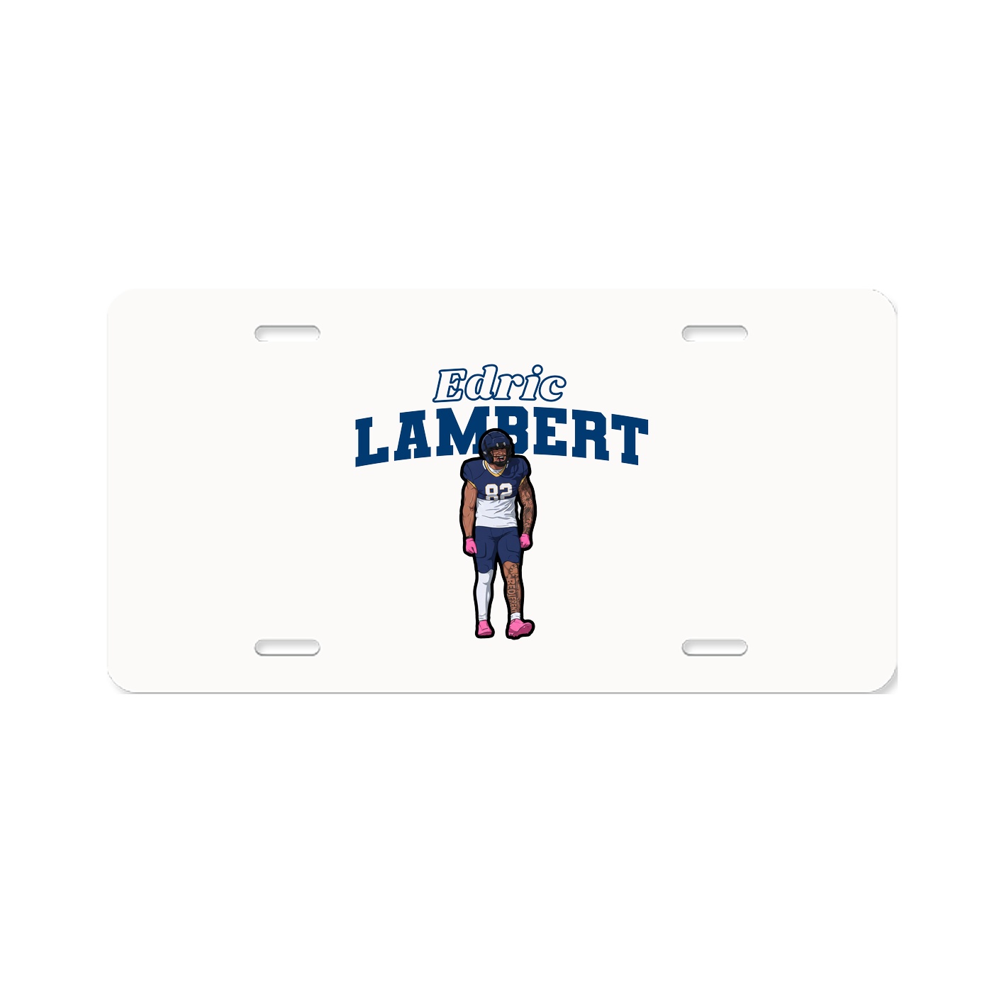 License Plate — Name Arch in Classic