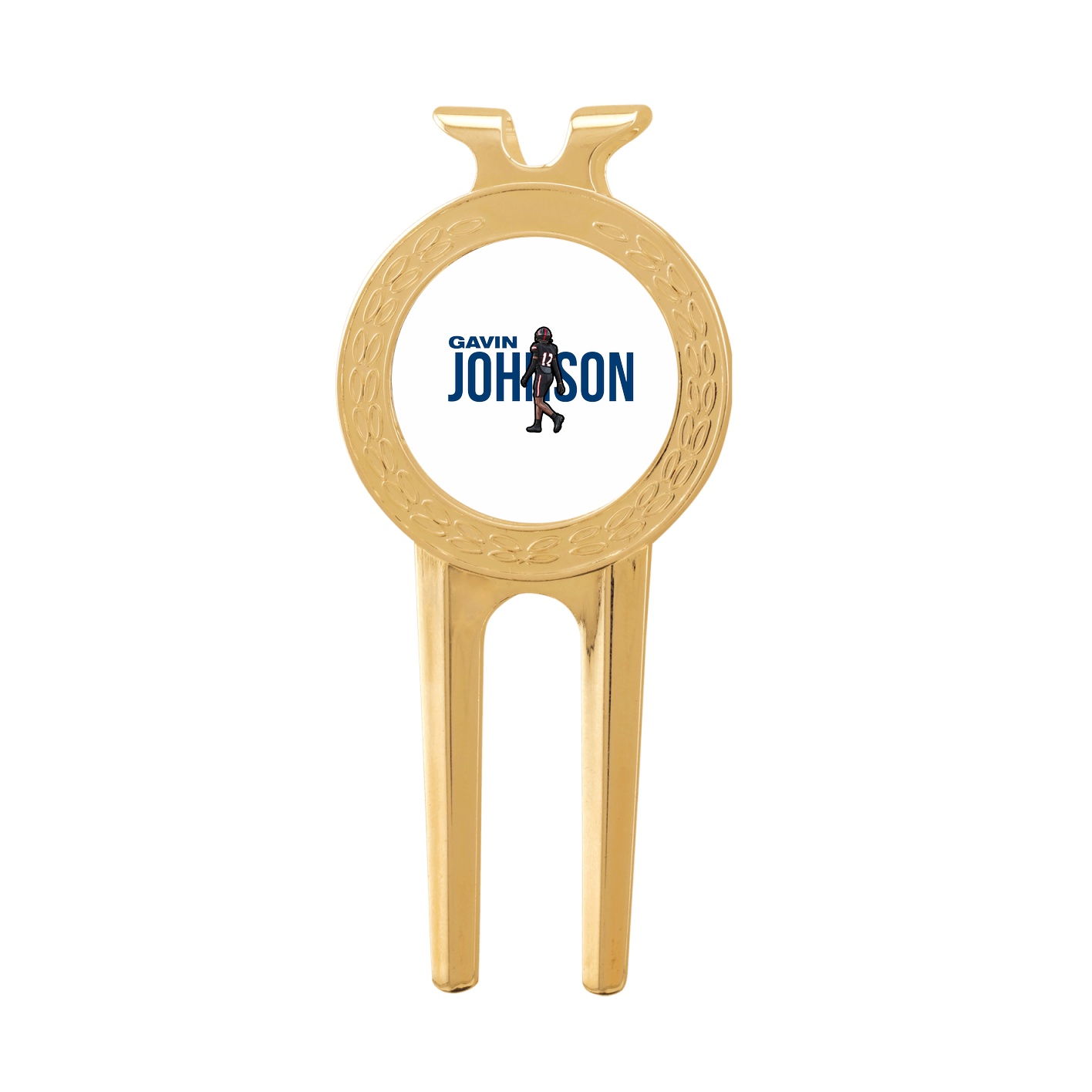 Divot Tool with Ball Marker — Player Name in Classic