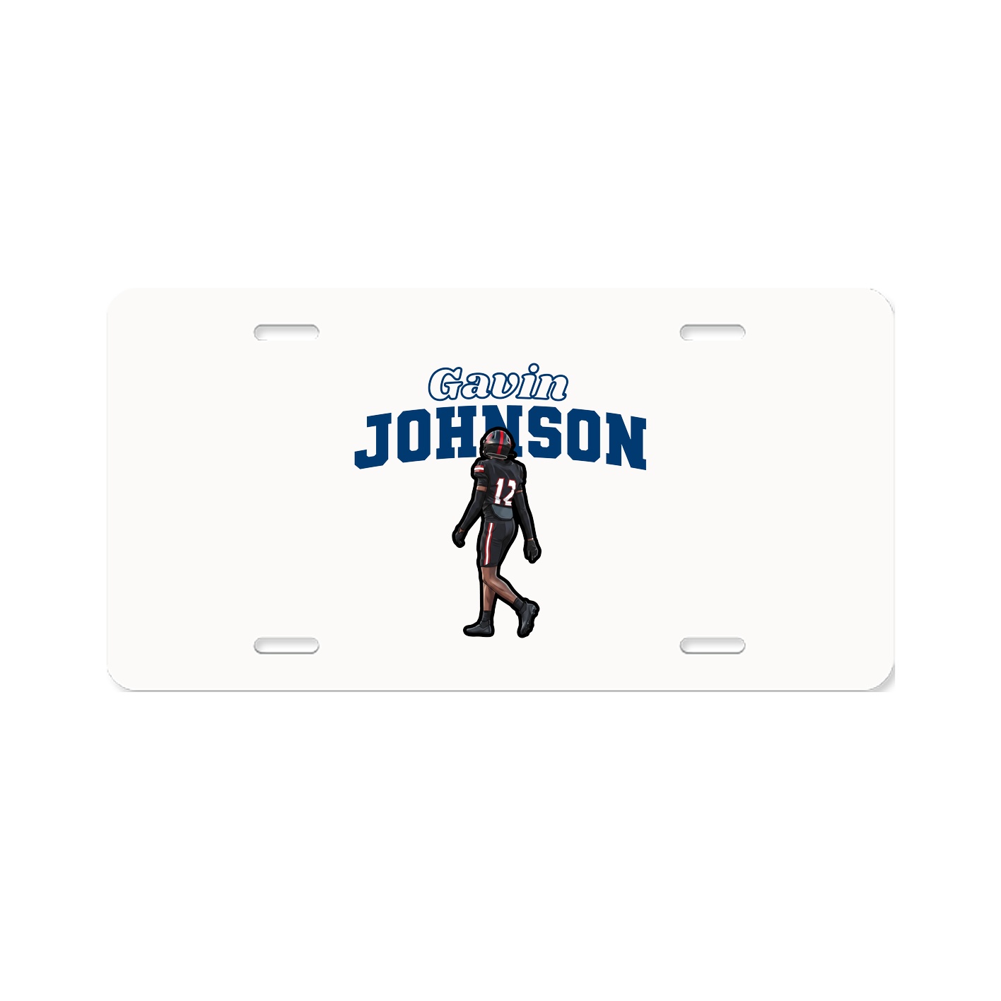 License Plate — Name Arch in Classic