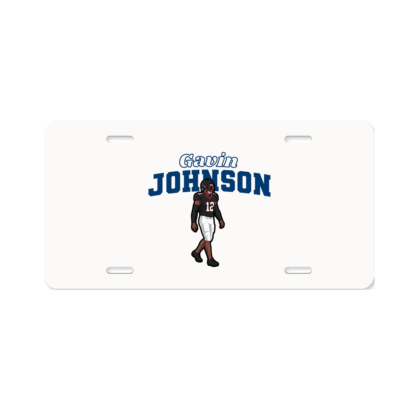 License Plate — Name Arch in Classic