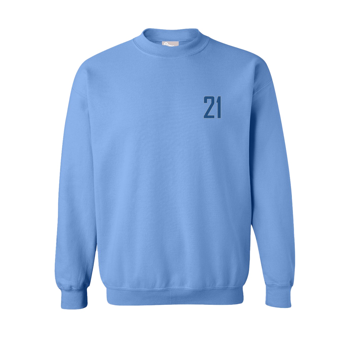 Fleece Crew — Front Shirsy in Powder Blue