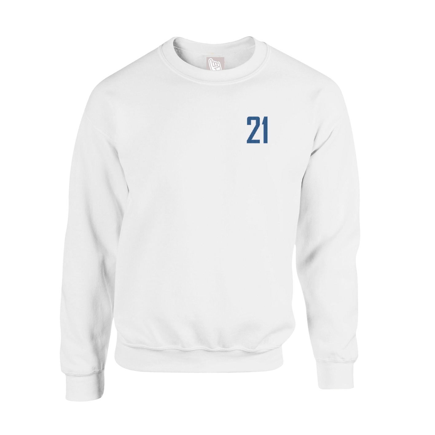Fleece Crew — Front Shirsy in White