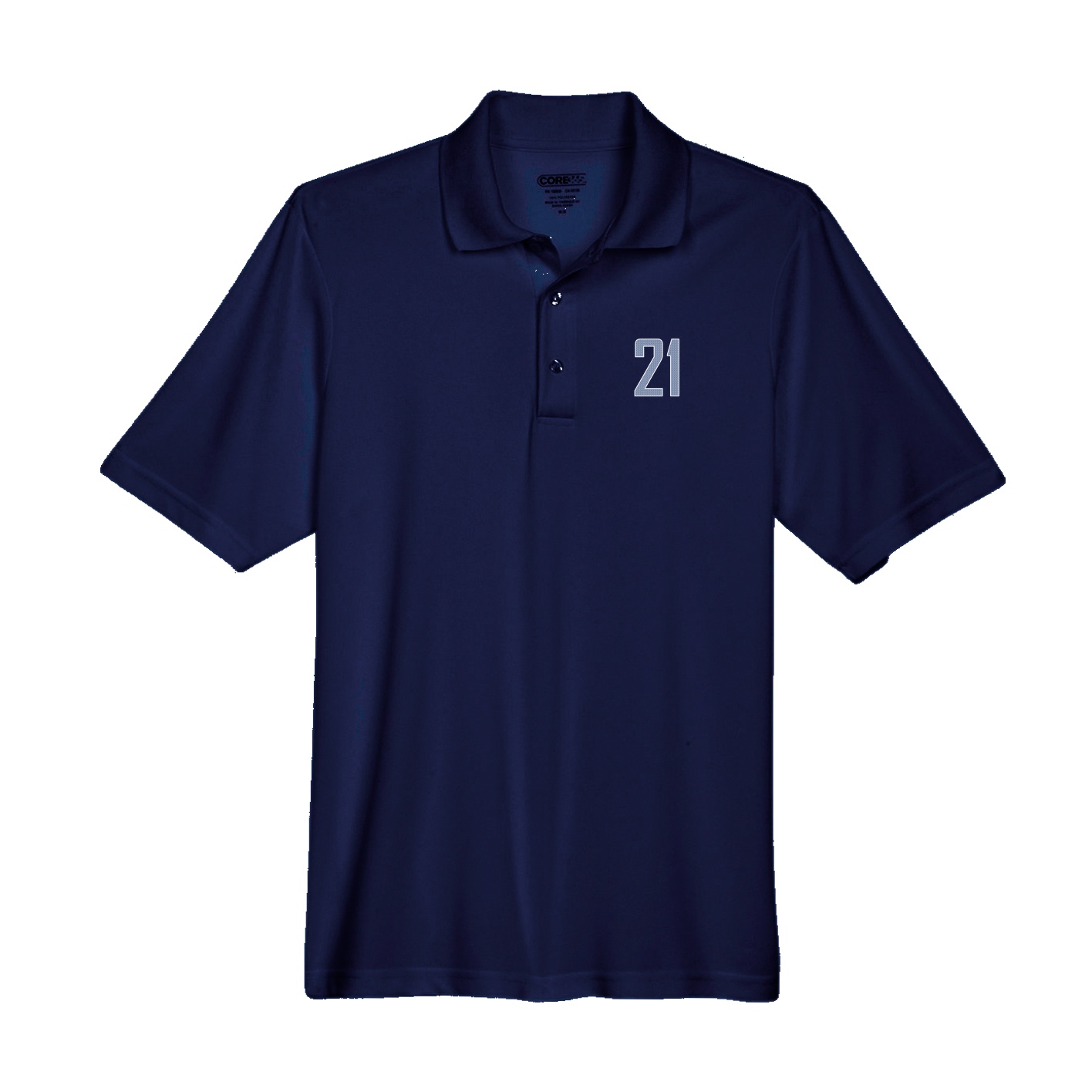 Performance Polo — Front Shirsy in Navy