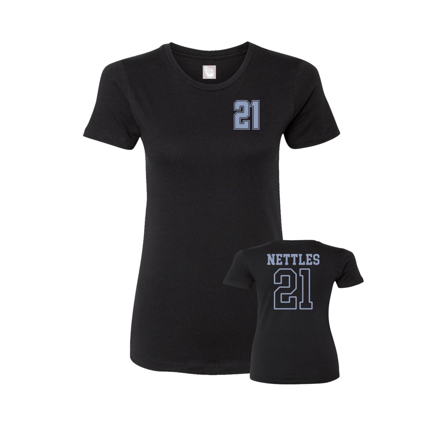 Womens Tee — Chest Back in Black