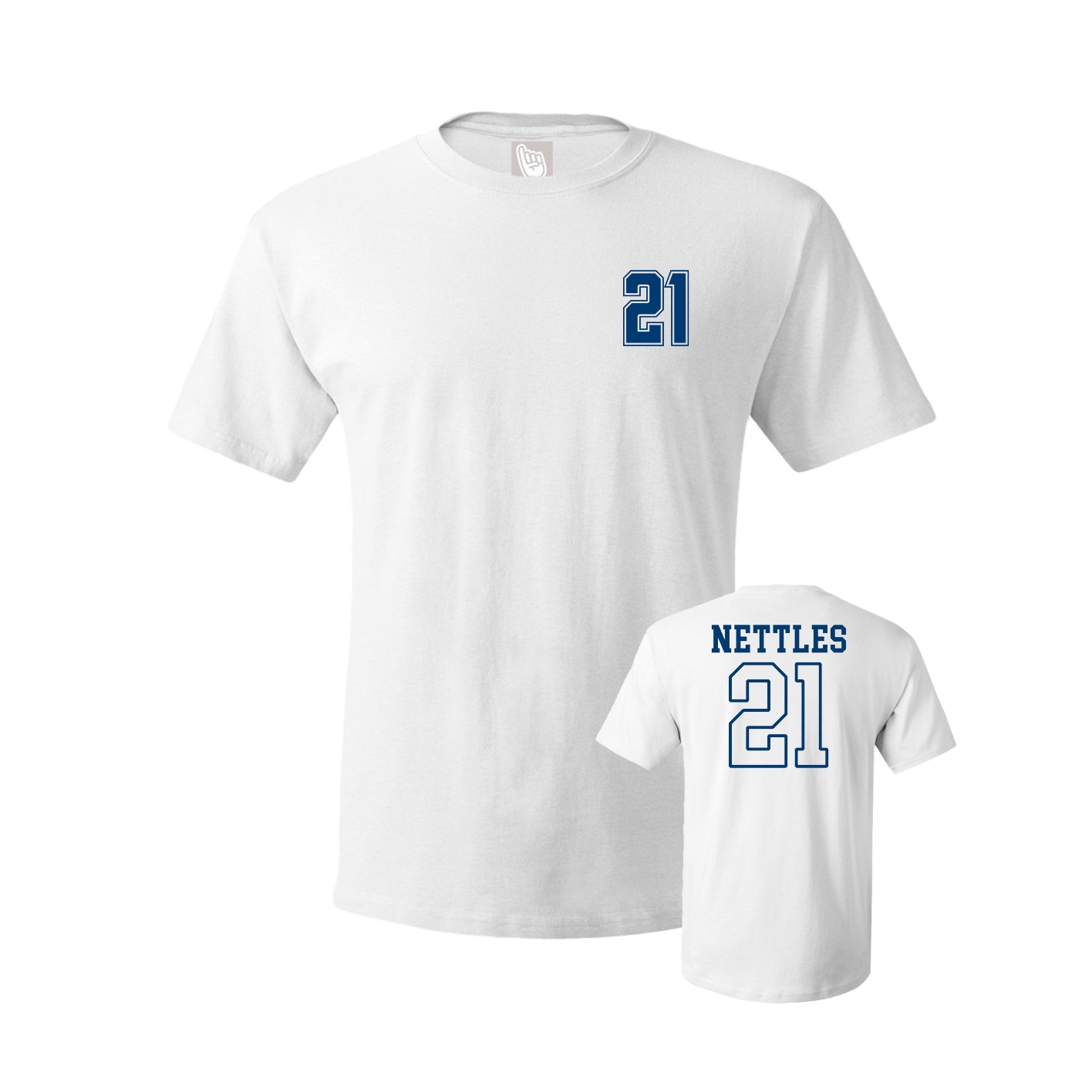 Youth Tee — Chest Back in White