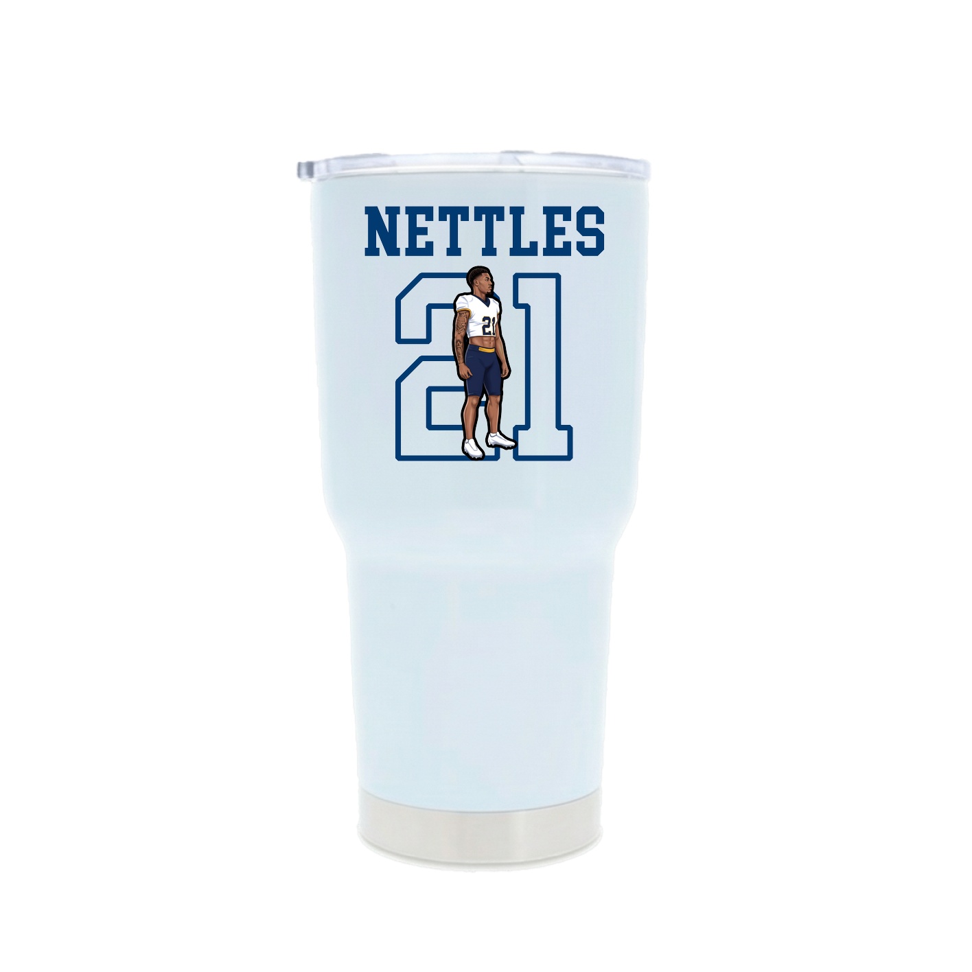 30oz Stainless Steel Tumbler — Shirsey in White