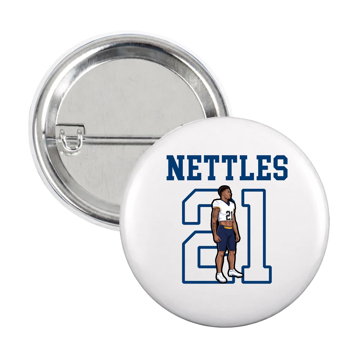 Game Day Button — Shirsey in White