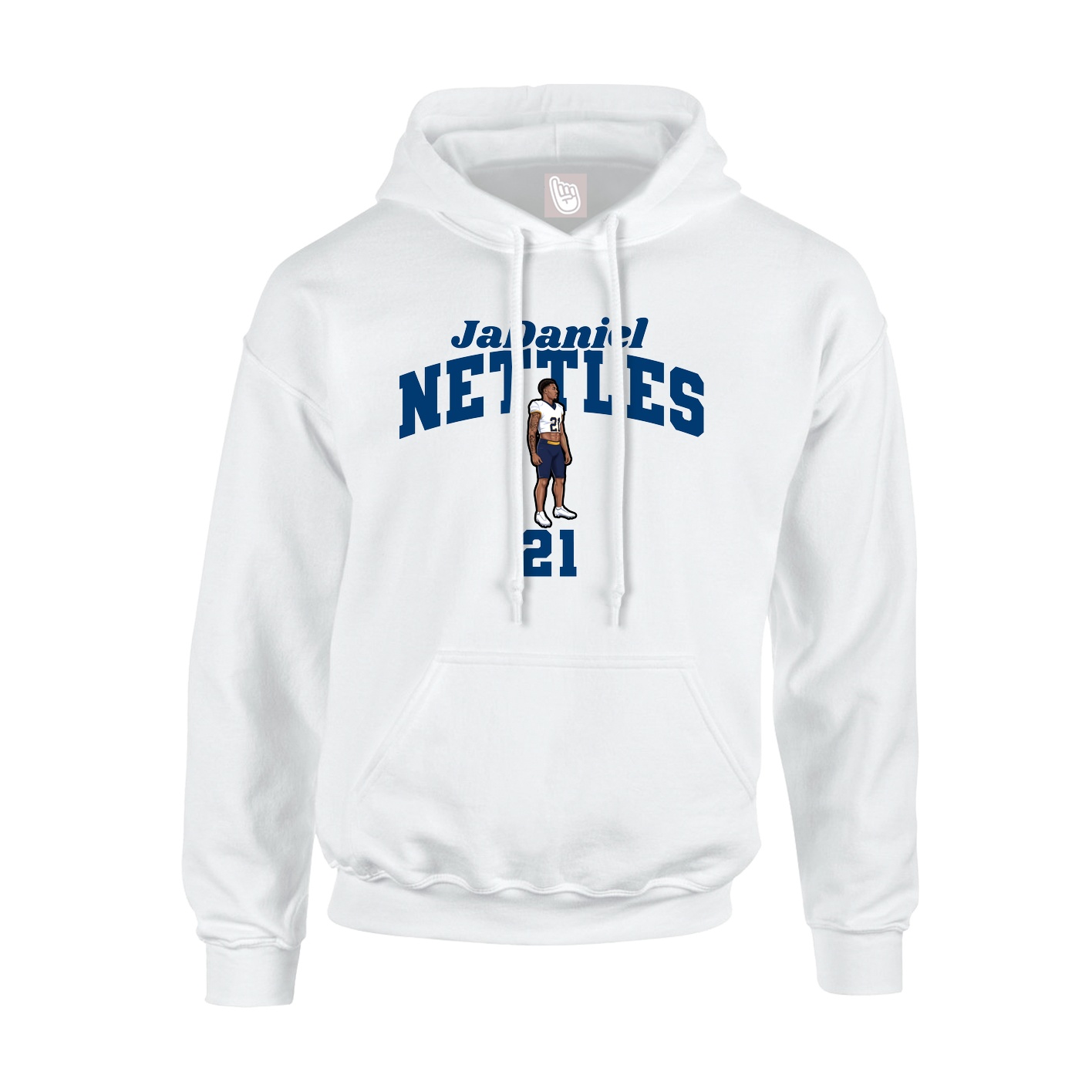 Hoodie — Signature Arch in White