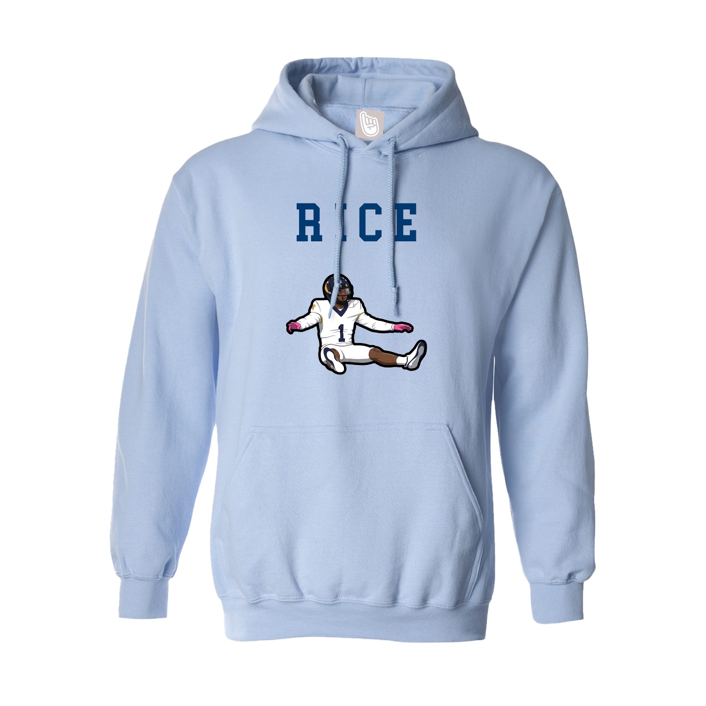 Hoodie — Shirsey in Light Blue