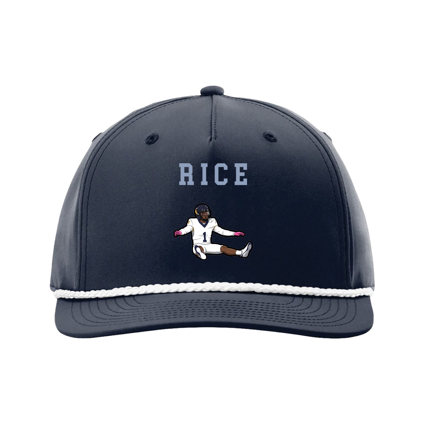 Five-Panel Classic Rope Cap — Shirsey in Navy