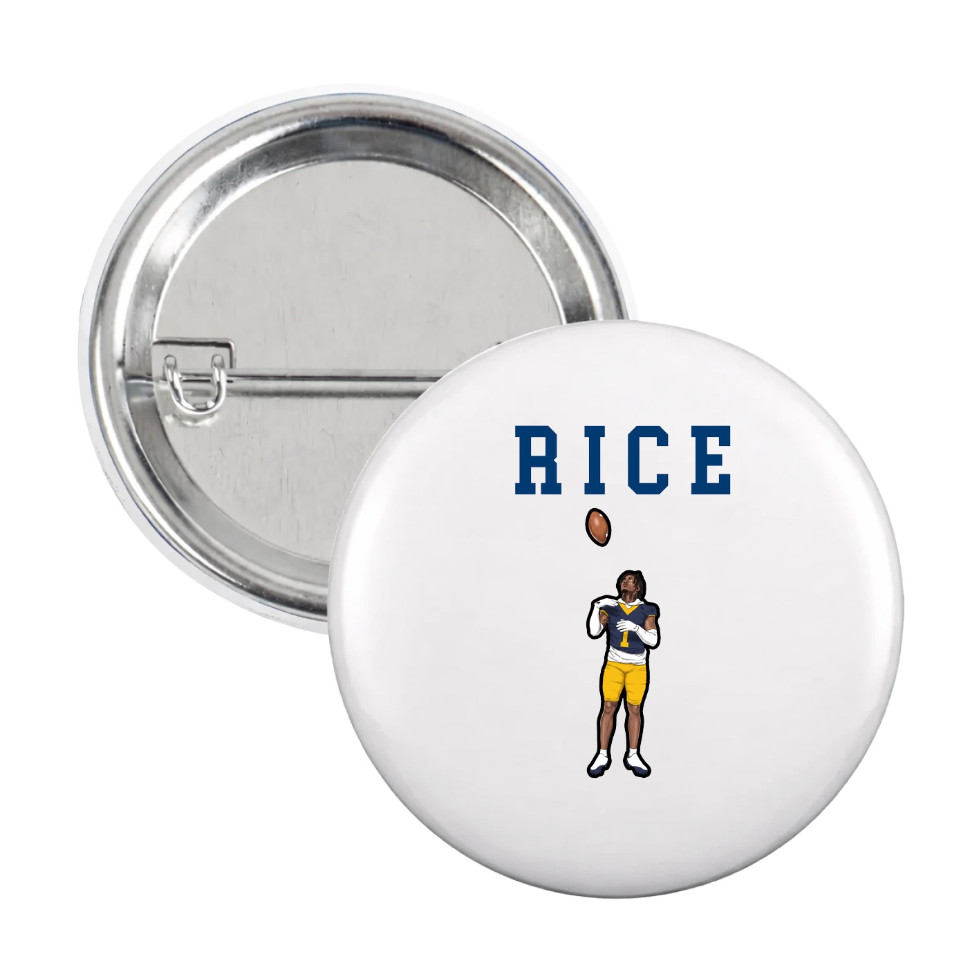 Game Day Button — Shirsey in White