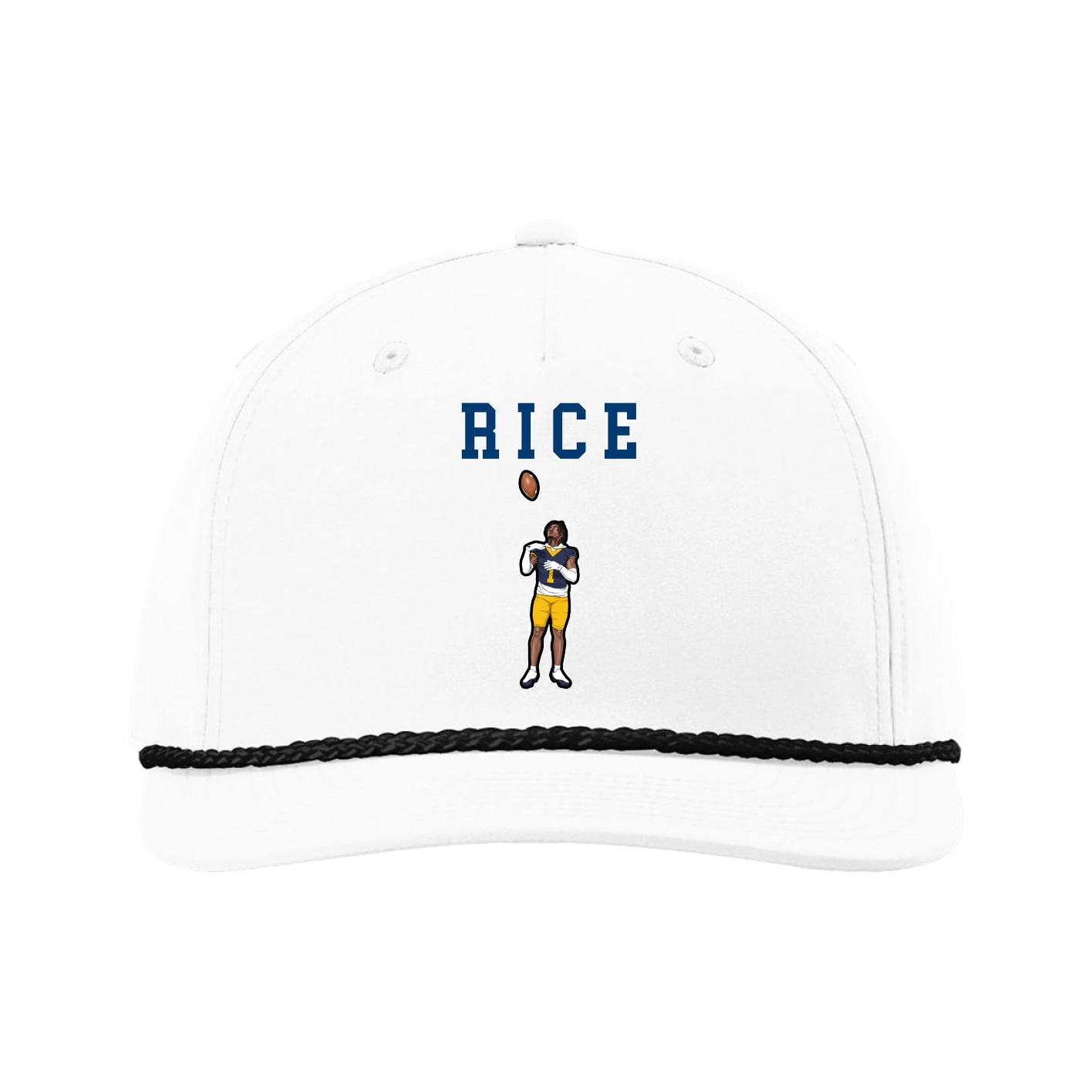 Five-Panel Classic Rope Cap — Shirsey in White