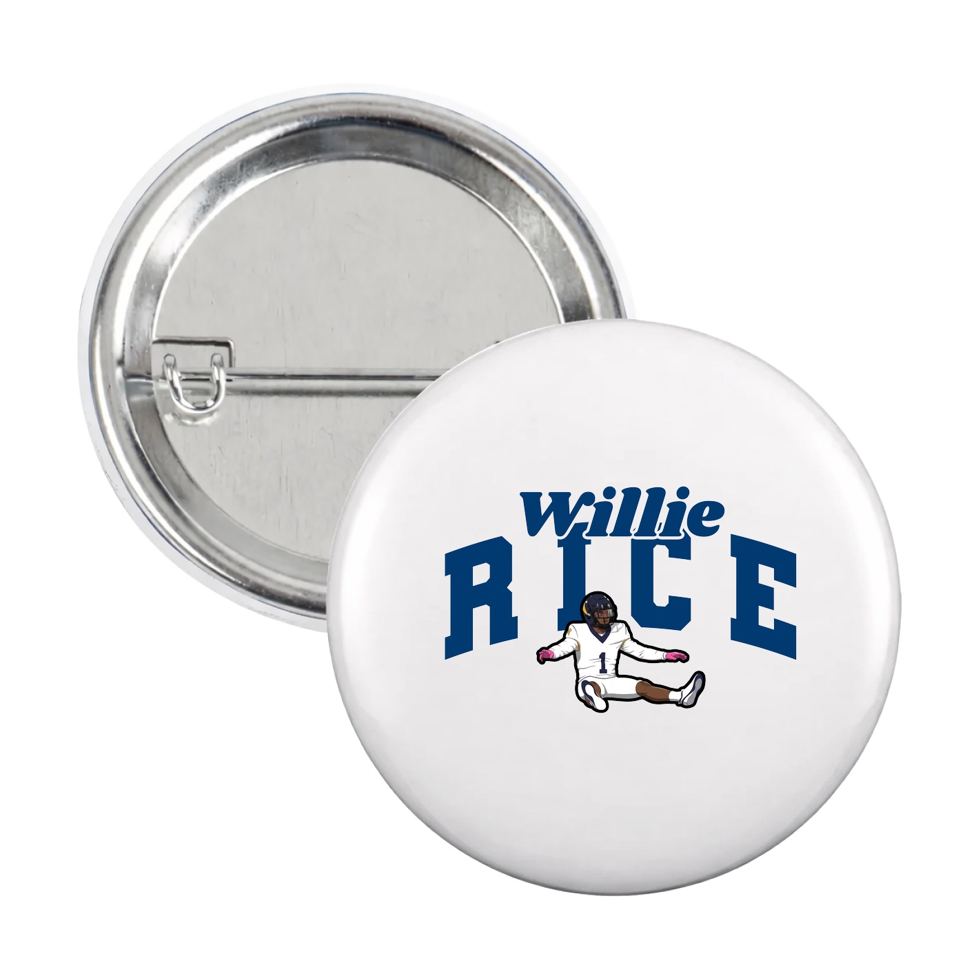 Game Day Button — Signature Arch in White