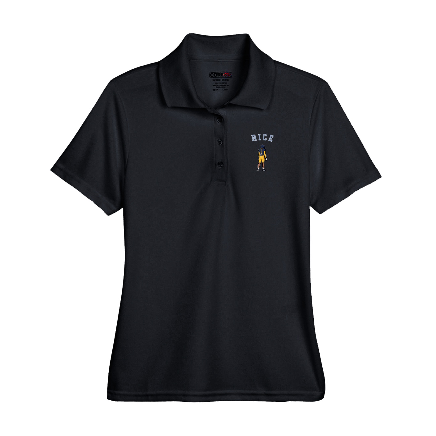 Performance Polo — Shirsey Arch in Black
