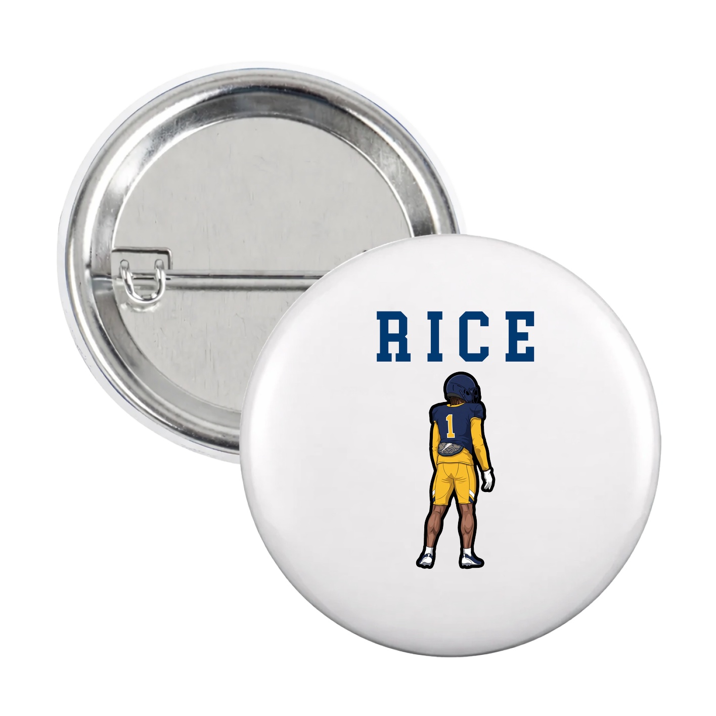 Game Day Button — Shirsey in White