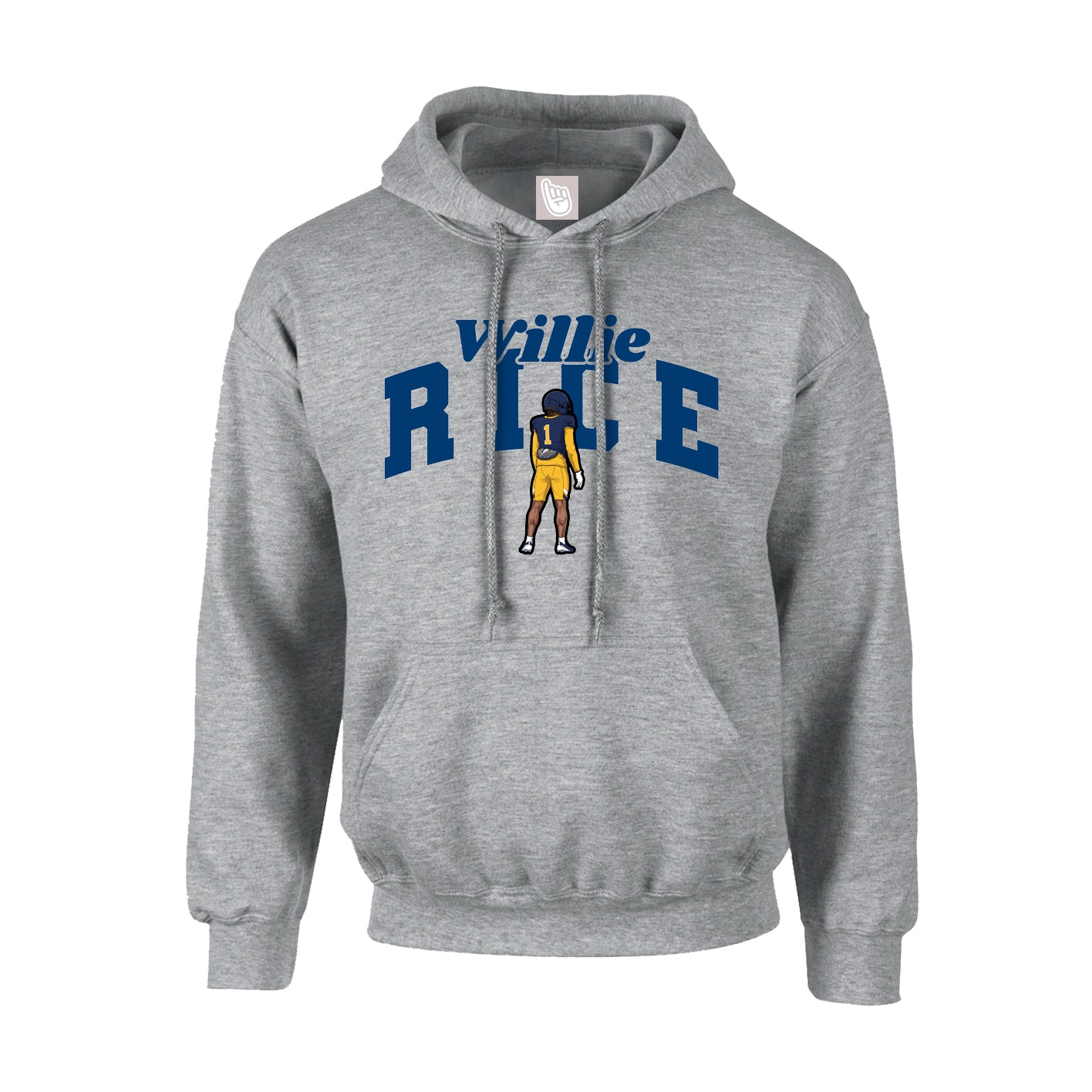 Youth Hoodie — Signature Arch in Grey
