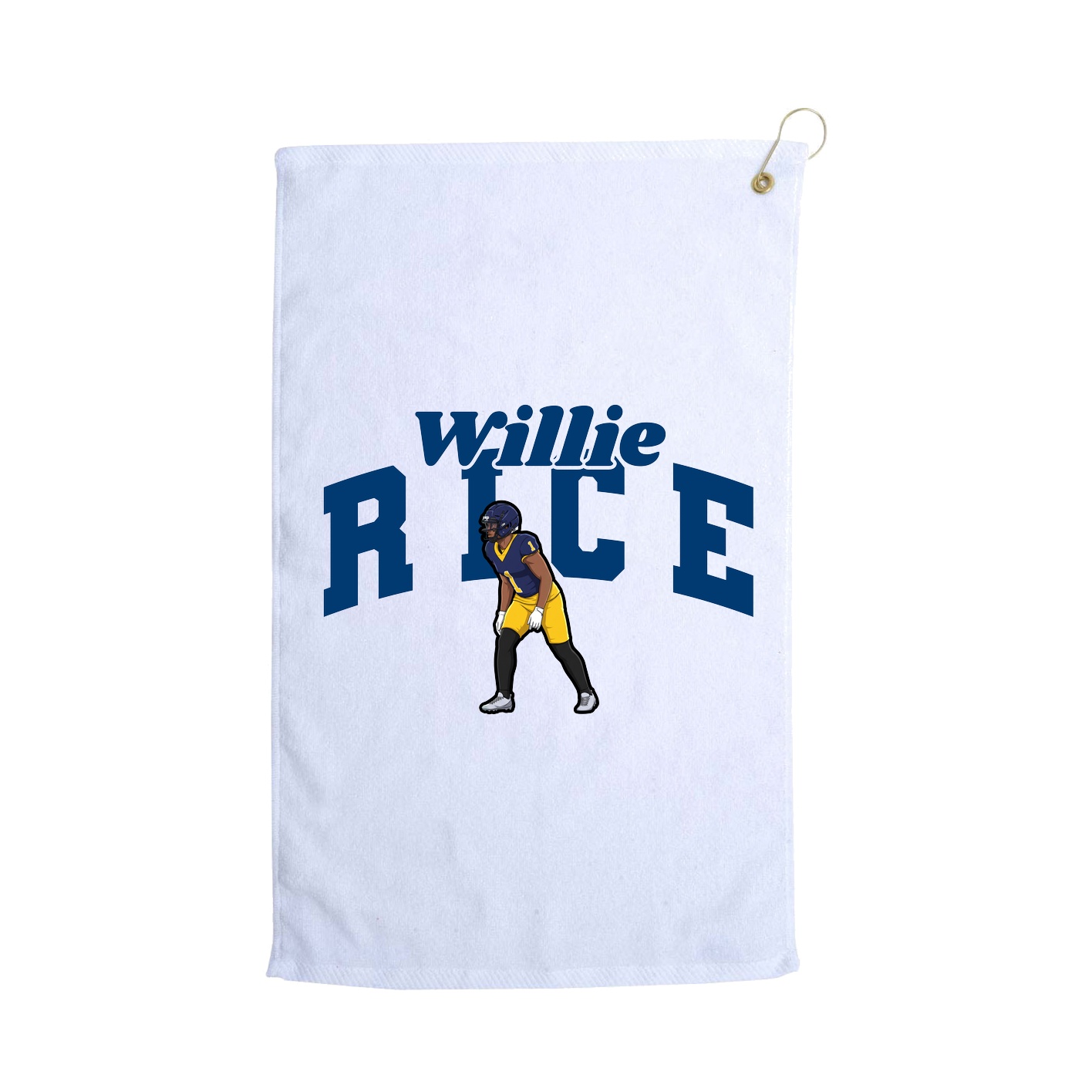 Golf Towel — Signature Arch in White