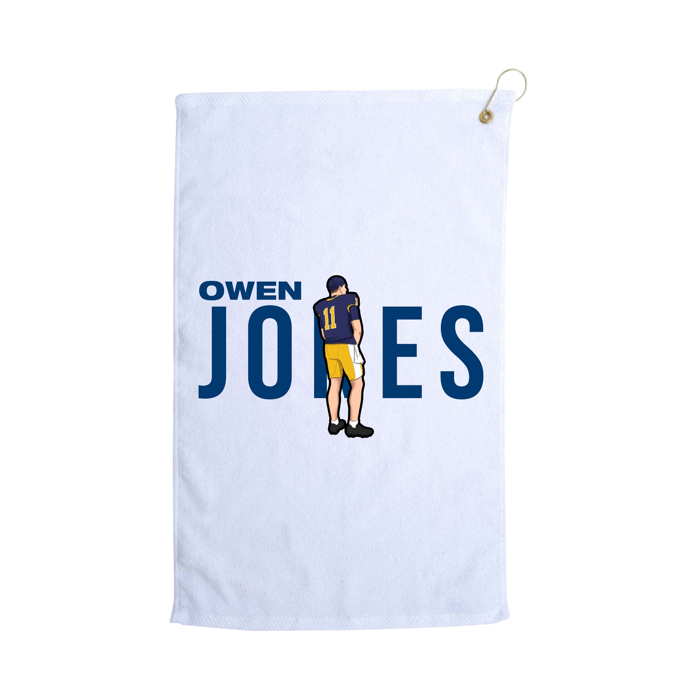 Golf Towel — Player Name in White