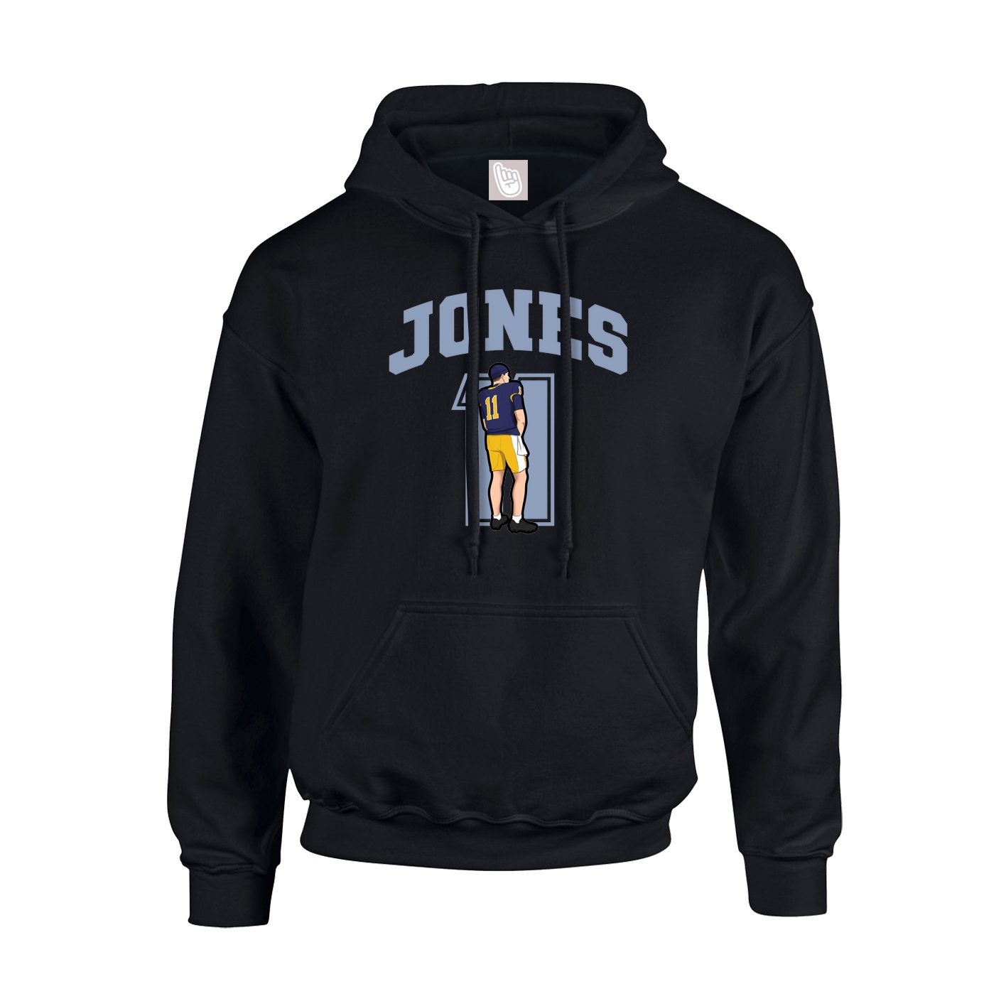 Hoodie — Number in Black