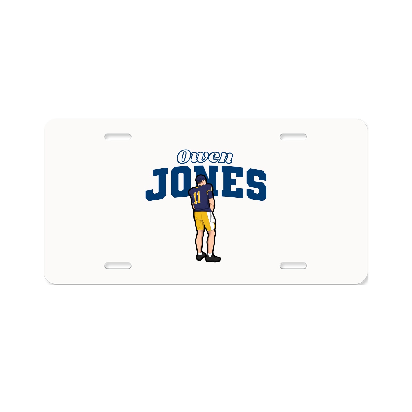 License Plate — Name Arch in Classic