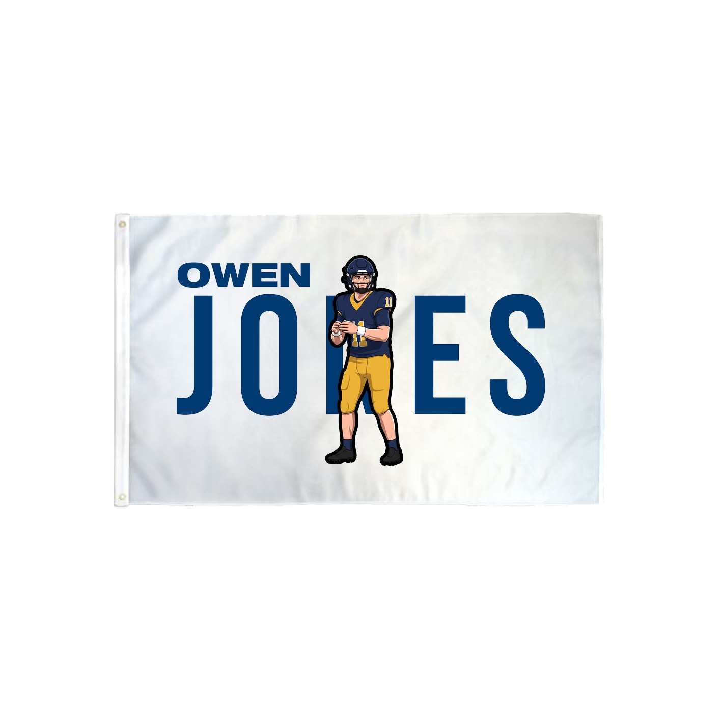 3x5 Flag — Player Name in Classic