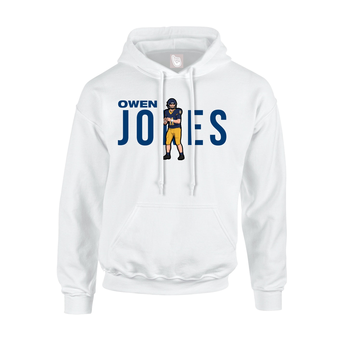 Hoodie — Player Name in White