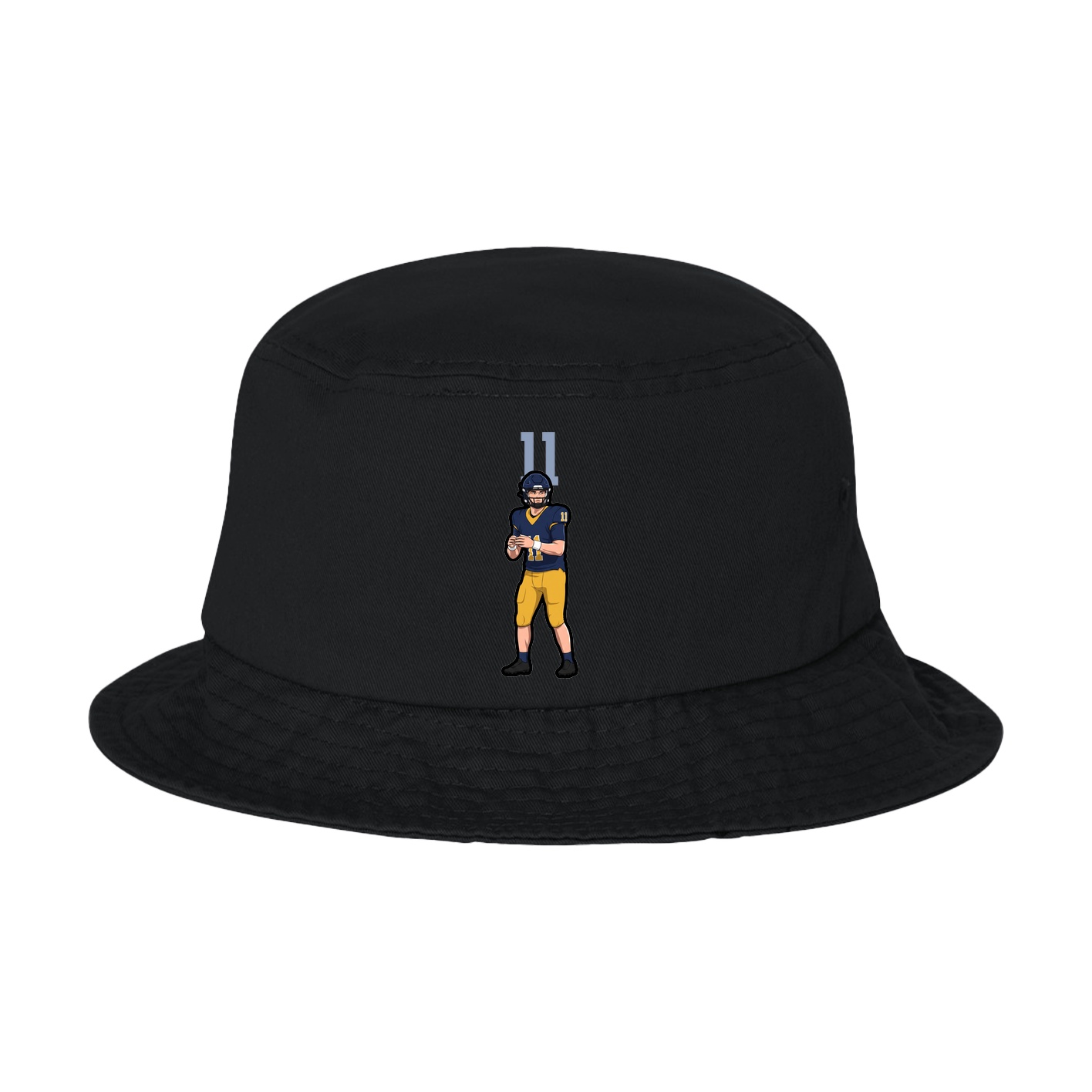 Bucket Cap — Number Top in Black