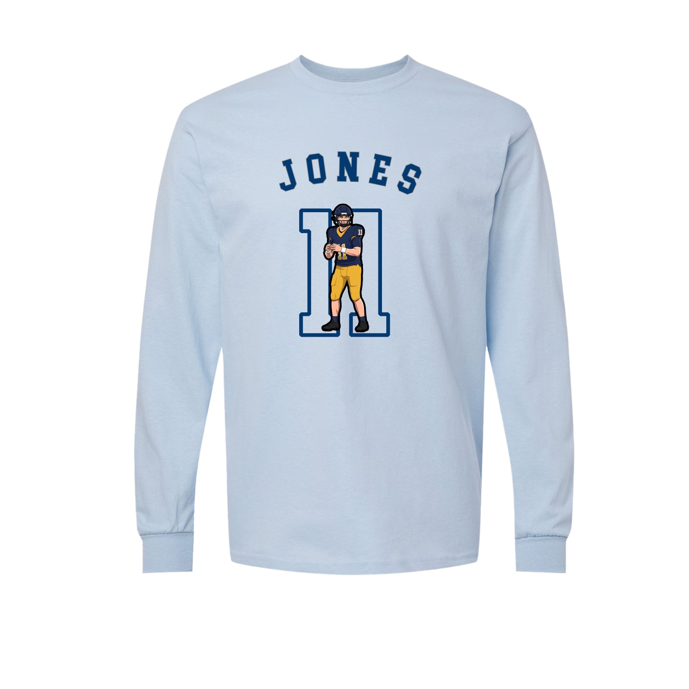 Long Sleeve Tee — Shirsey Arch in Light Blue