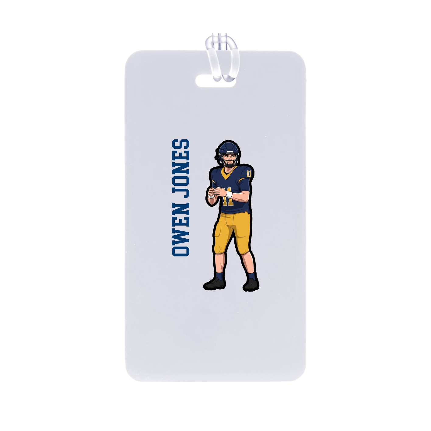 Bag Tag — Name Vertical in Classic