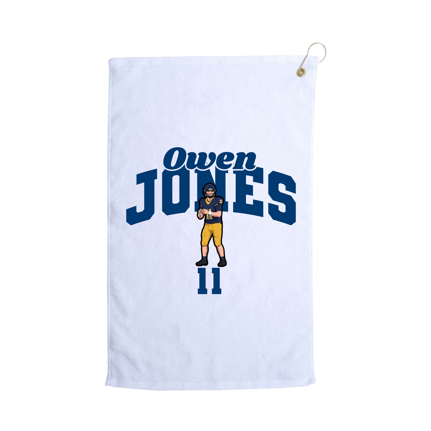 Golf Towel — Signature Arch in White