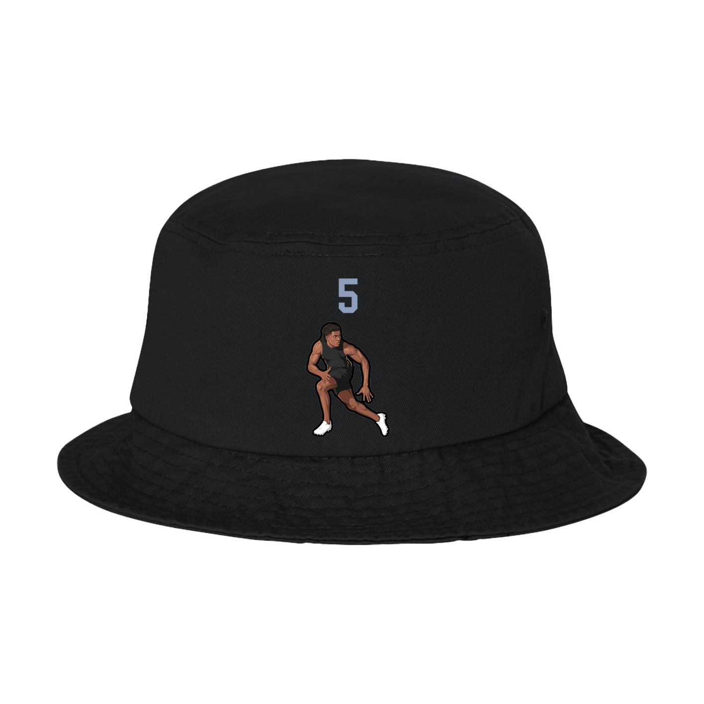 Bucket Cap — Number Top in Black
