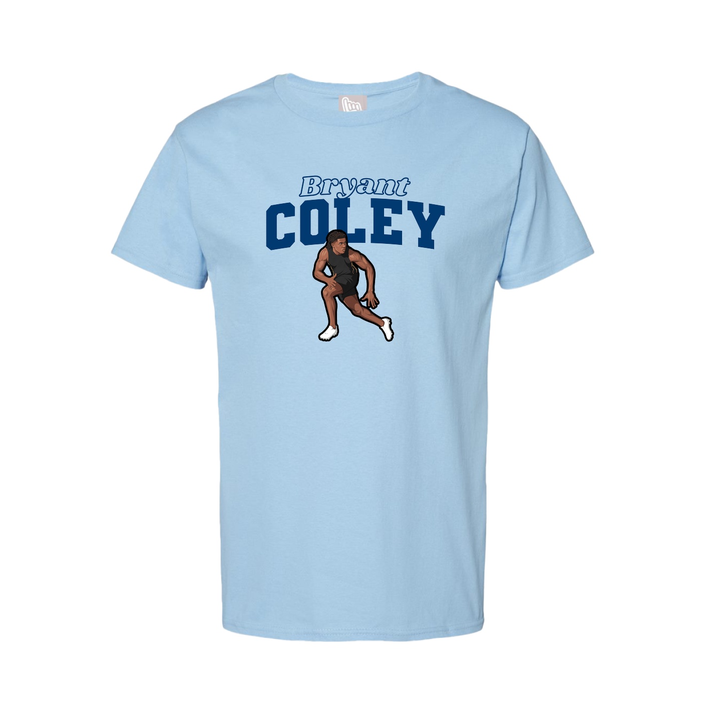 Youth Tee — Name Arch in Light Blue