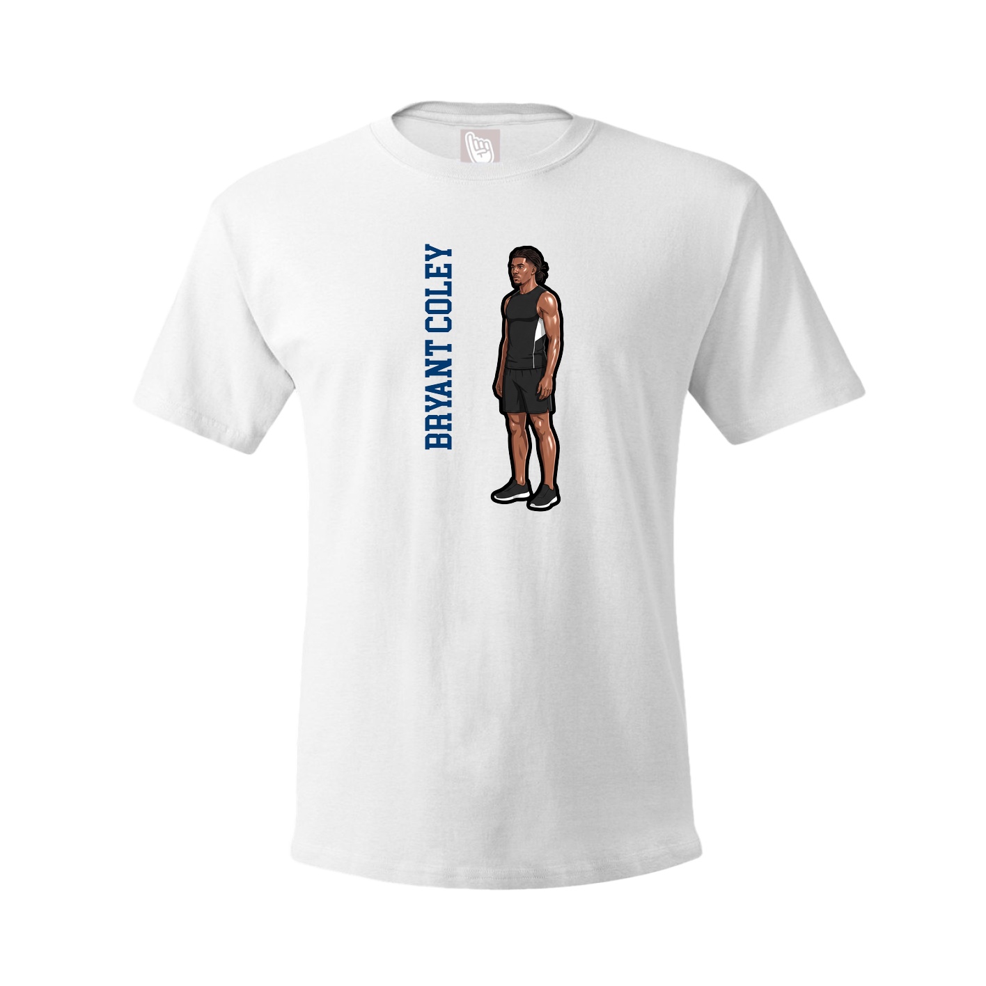 Youth Tee — Name Vertical in White