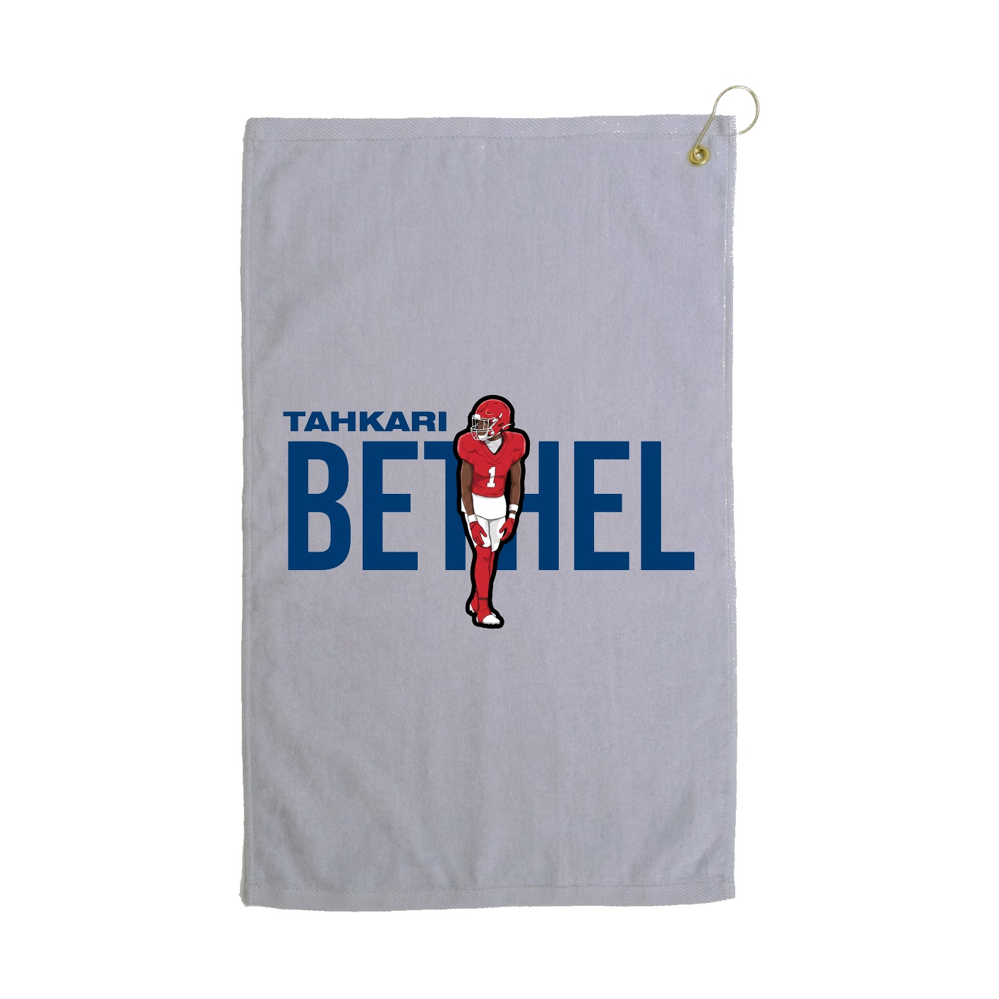 Golf Towel — Player Name in Grey