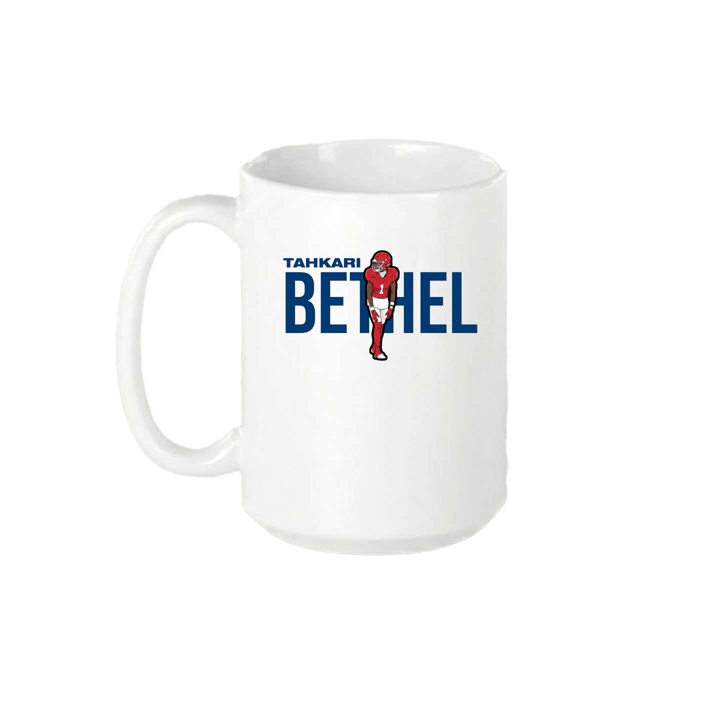 15oz Coffee Mug — Player Name in White