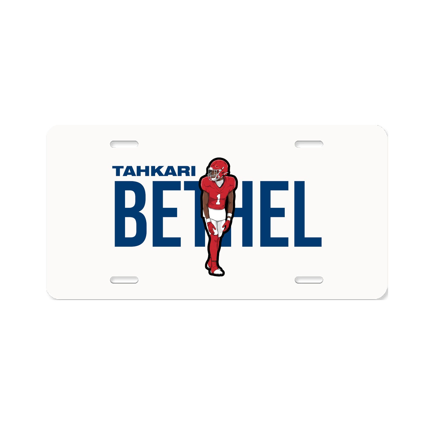 License Plate — Player Name in Classic