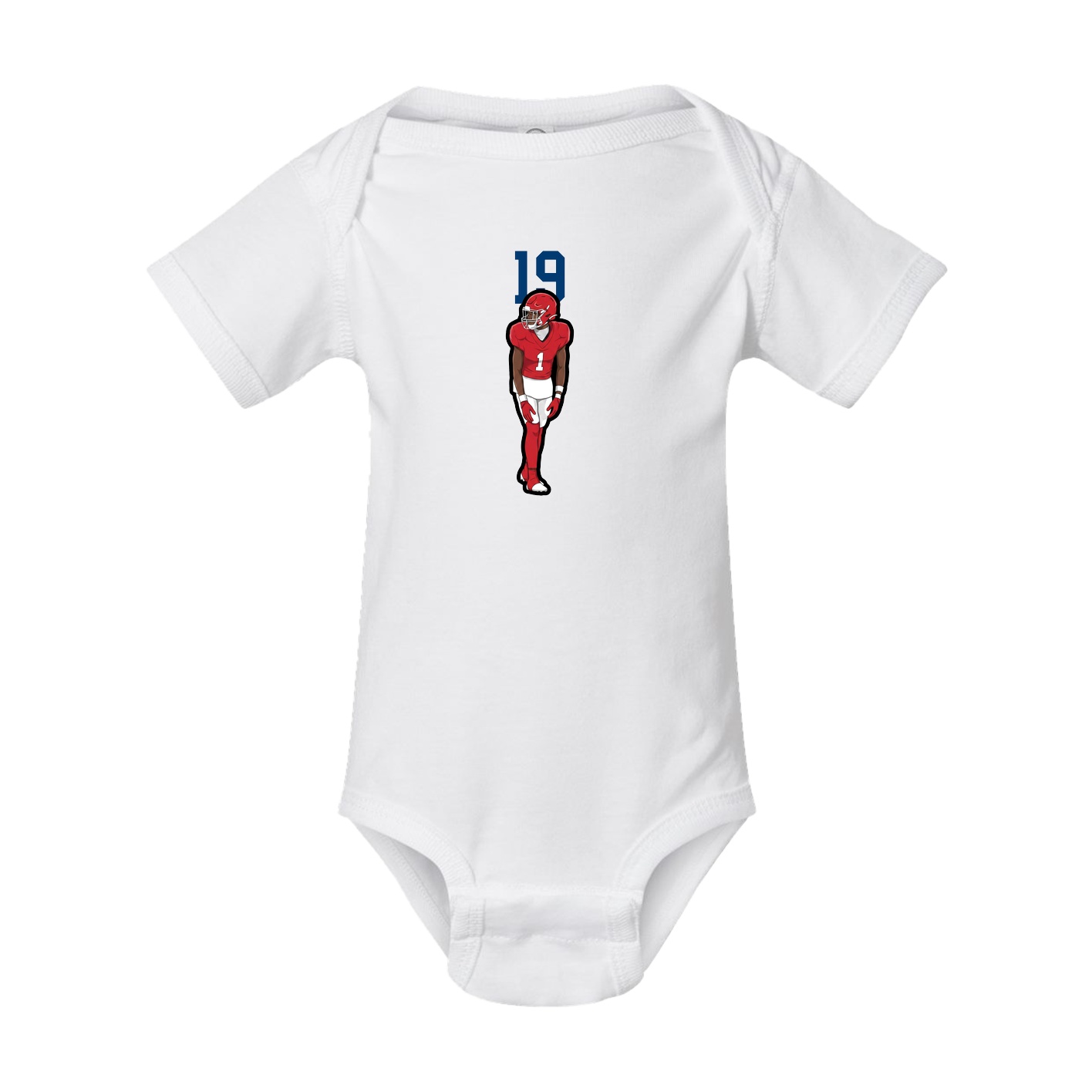 Baby Onesie — Number Top in White