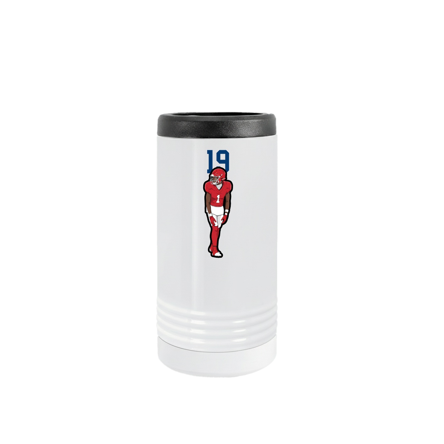 Slim Beverage Holder — Number Top in White