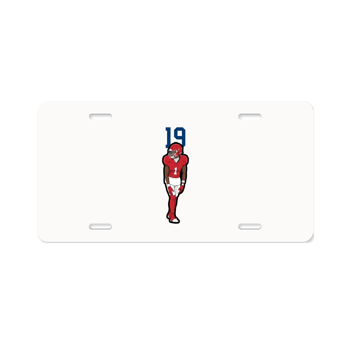 License Plate — Number Top in Classic